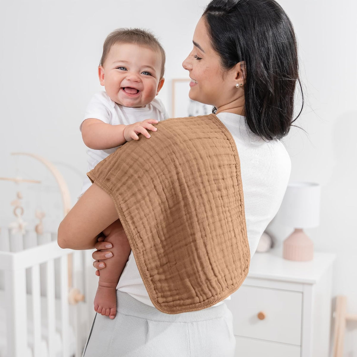 Comfy Cubs Muslin Burp Cloths – 10 Pack