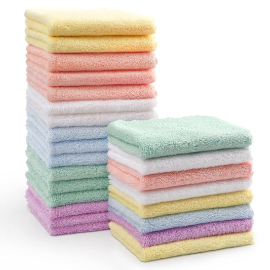HOMEXCEL Baby Washcloths – 24 Pack